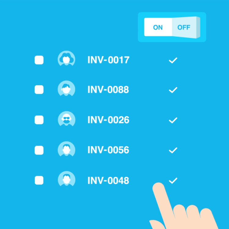 bulk update invoice reminders